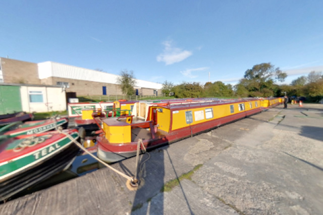 Canal Boats Moored at Union Wharf
